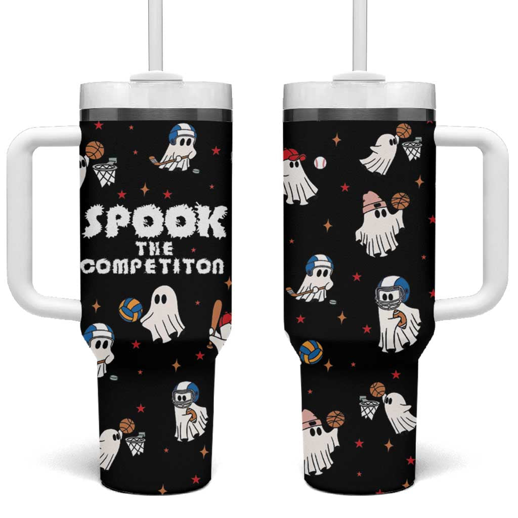 Halloween Spooky Sport Ghost Tumbler With Handle - Wonder Print Shop
