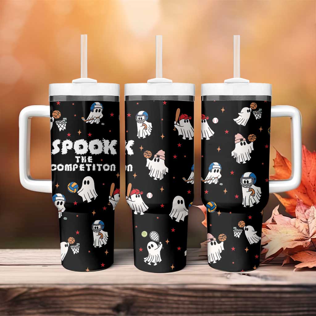 Halloween Spooky Sport Ghost Tumbler With Handle - Wonder Print Shop