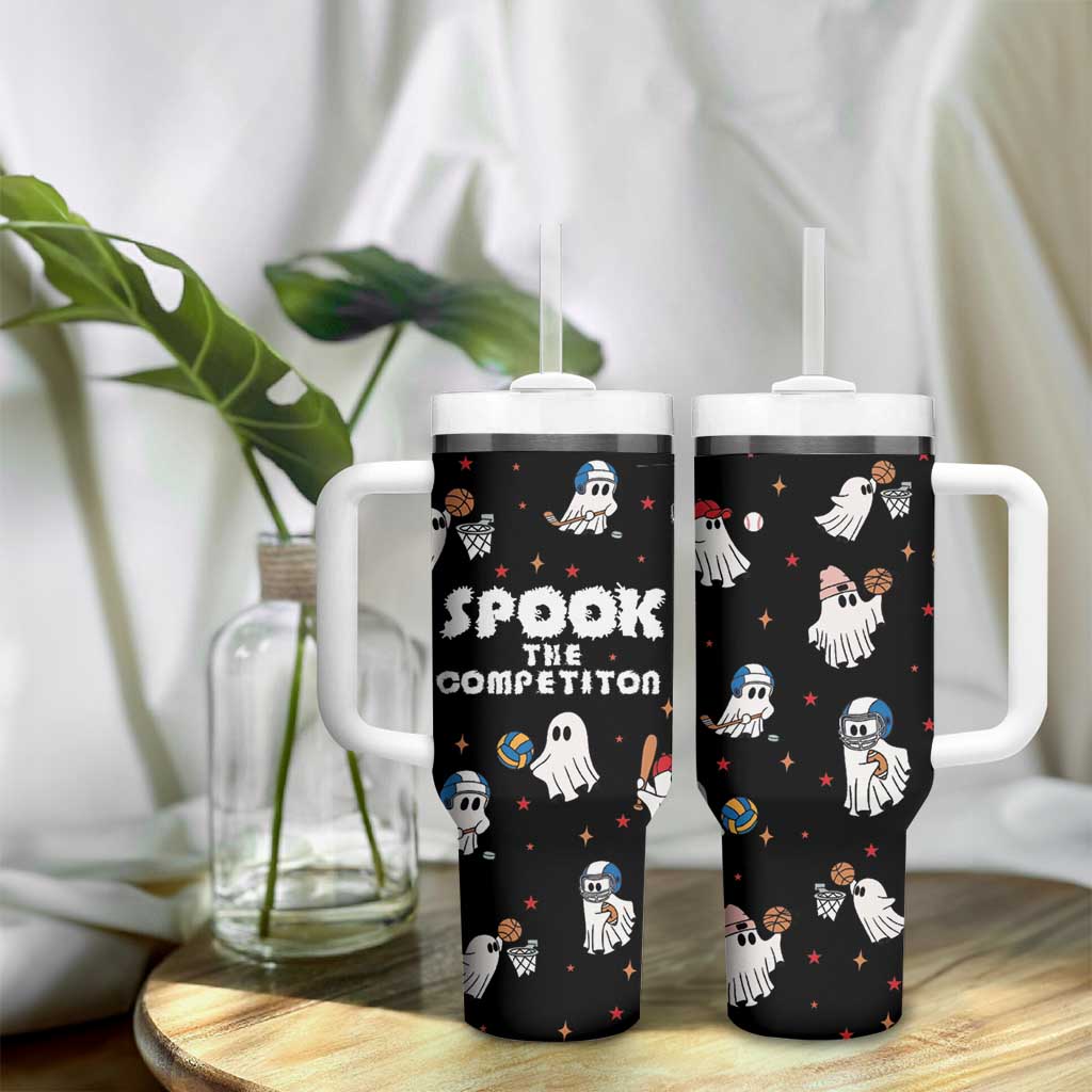 Halloween Spooky Sport Ghost Tumbler With Handle - Wonder Print Shop