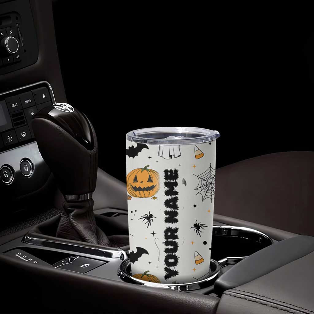 Personalized Cute Boo-Jee Tumbler Cup Custom Name Halloween Ghost Boujee Pumpkin Fall Cup Spooky Season Gift - Wonder Print Shop