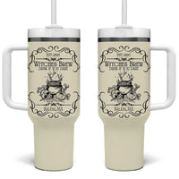 Witches Brew Coffee Co Iced Coffee Cup Tumbler With Handle Funny Witchy Vibes Spooky Decorations - Wonder Print Shop