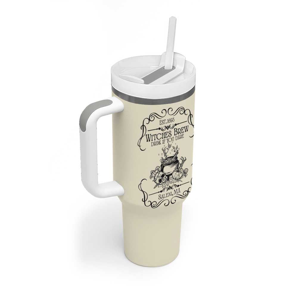 Witches Brew Coffee Co Iced Coffee Cup Tumbler With Handle Funny Witchy Vibes Spooky Decorations - Wonder Print Shop