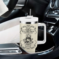 Witches Brew Coffee Co Iced Coffee Cup Tumbler With Handle Funny Witchy Vibes Spooky Decorations - Wonder Print Shop