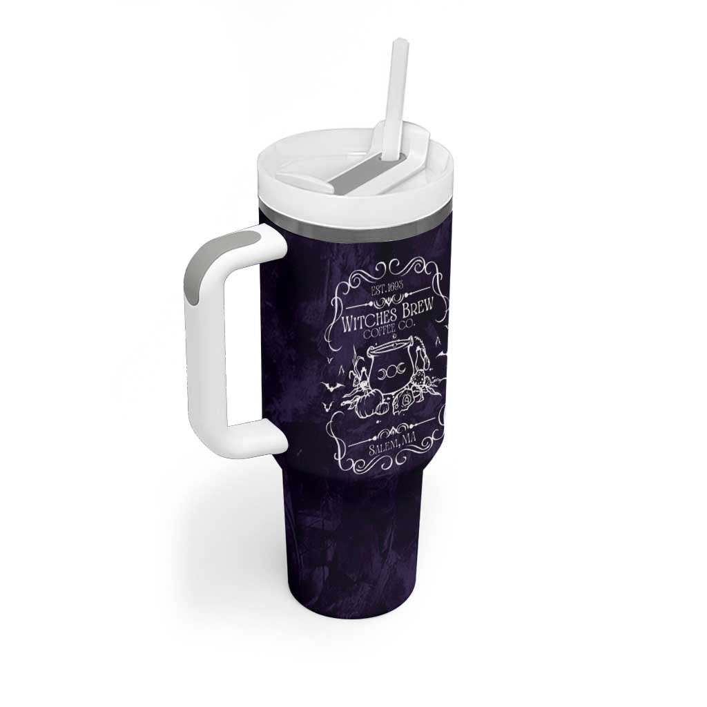Witches Brew Coffee Co Iced Coffee Tumbler With Handle Frosted Potion Fall Halloween Gifts - Wonder Print Shop