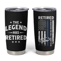 Police Retirement Gift Tumbler Cup The Legend Has Retired American Flag