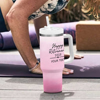 Personalized Retirement Tumbler With Handle Custom Name Officially Retired Gift For Boss Co Worker