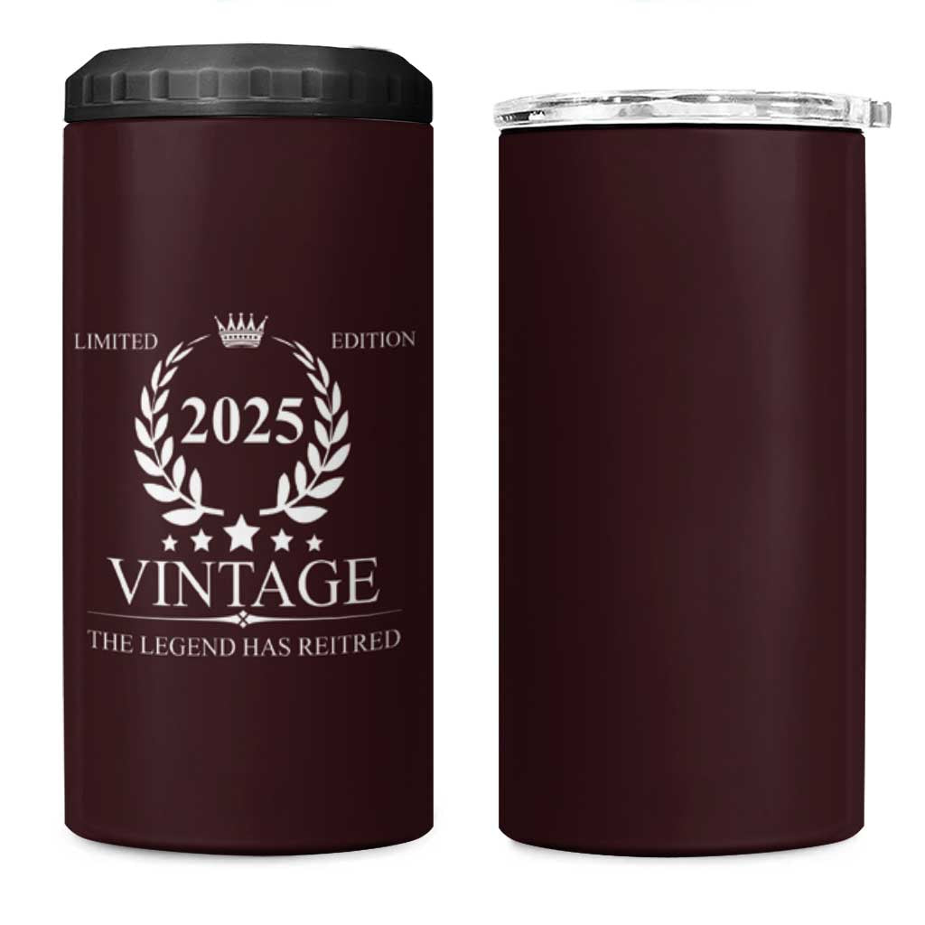 Retirement Gifts for Men 4 in 1 Can Cooler Tumbler The Legend Has Retired 2025