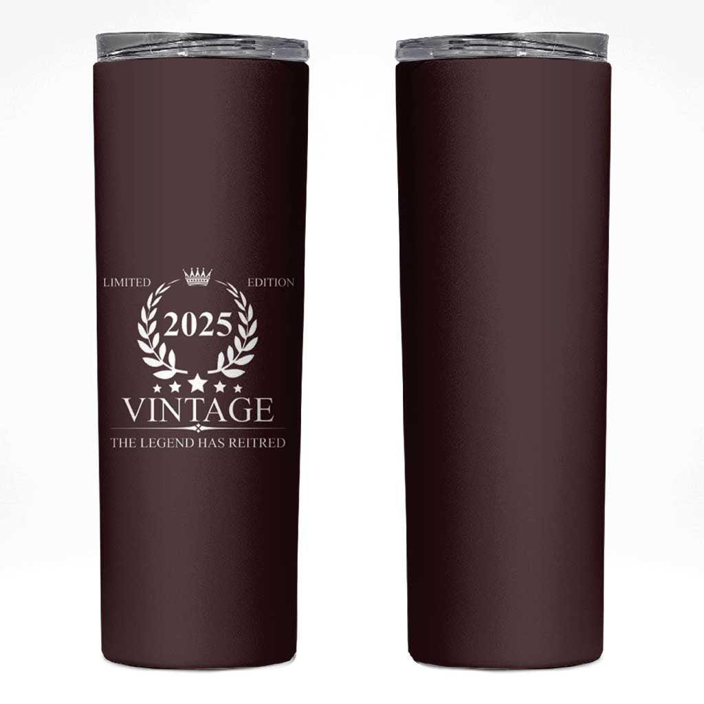 Retirement Gifts for Men Skinny Tumbler The Legend Has Retired 2025