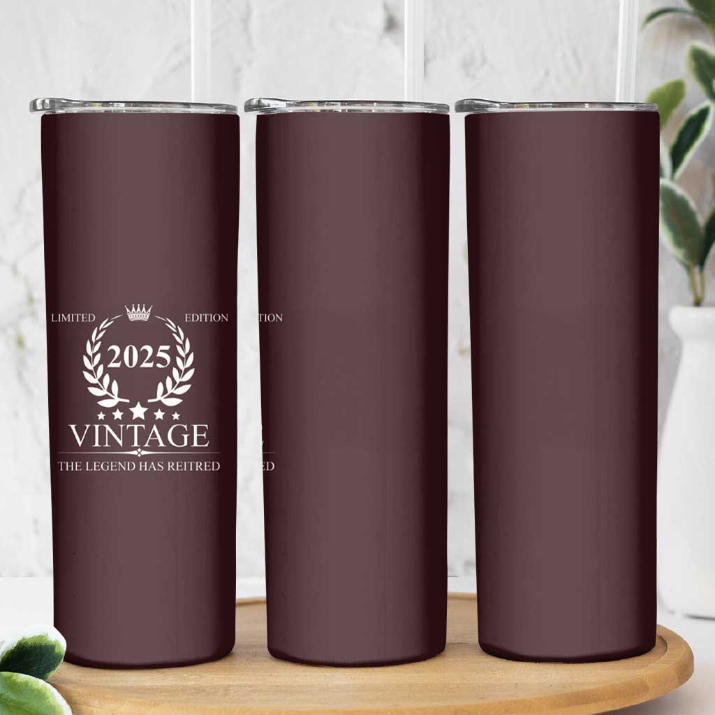 Retirement Gifts for Men Skinny Tumbler The Legend Has Retired 2025