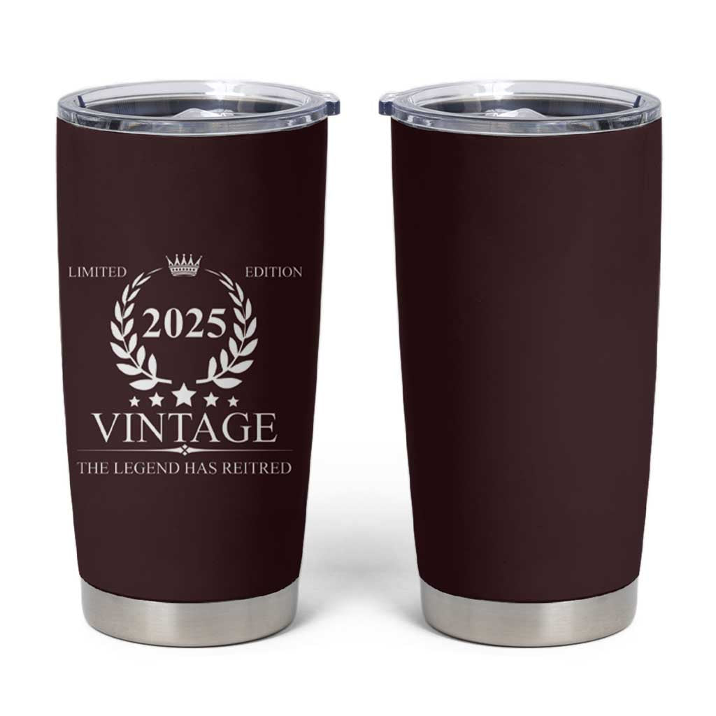 Retirement Gifts for Men Tumbler Cup The Legend Has Retired 2025