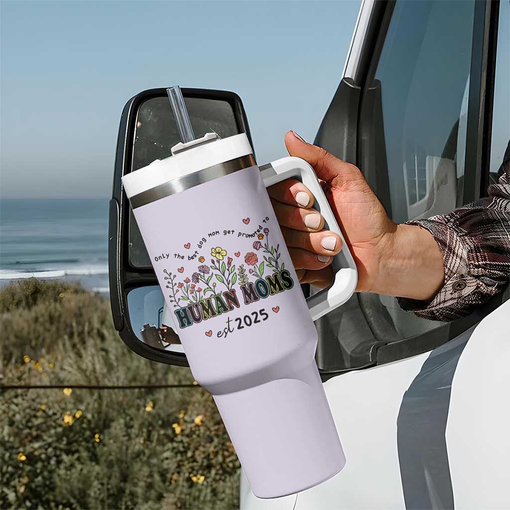 New Mom Gifts Tumbler With Handle Funny Dog Moms Pregnancy Must Haves