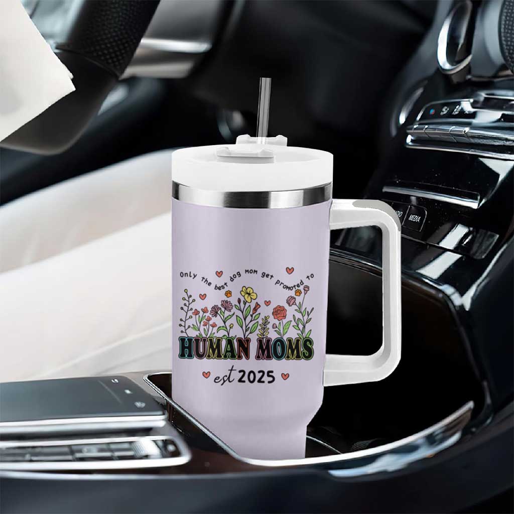 New Mom Gifts Tumbler With Handle Funny Dog Moms Pregnancy Must Haves