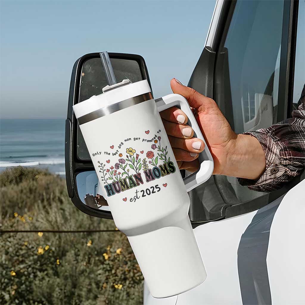 New Mom Gifts Tumbler With Handle Funny Mothers Day Gift Dog Moms Pregnancy Must Haves