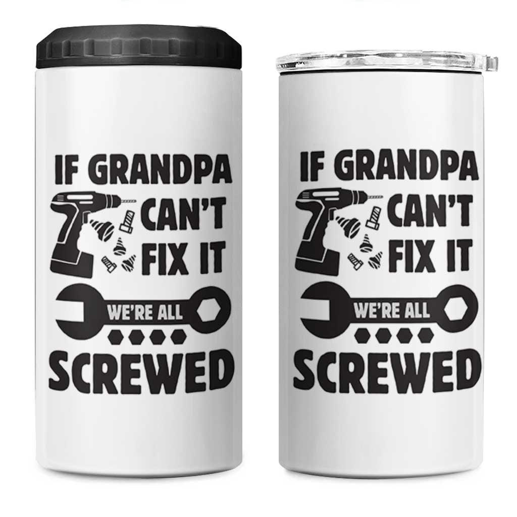 Grandpa Gifts 4 in 1 Can Cooler Tumbler Fathers Day Grandfather Gift from Granddaughter Grandson
