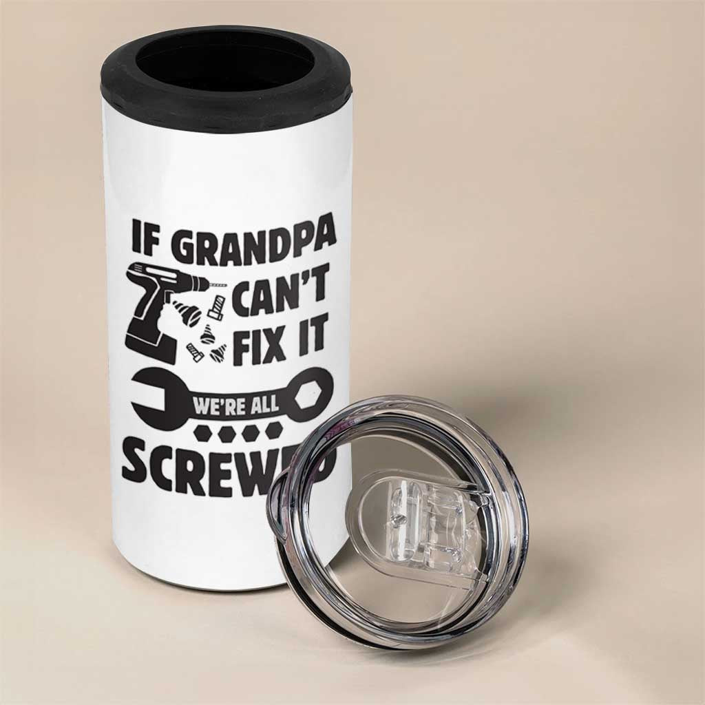 Grandpa Gifts 4 in 1 Can Cooler Tumbler Fathers Day Grandfather Gift from Granddaughter Grandson