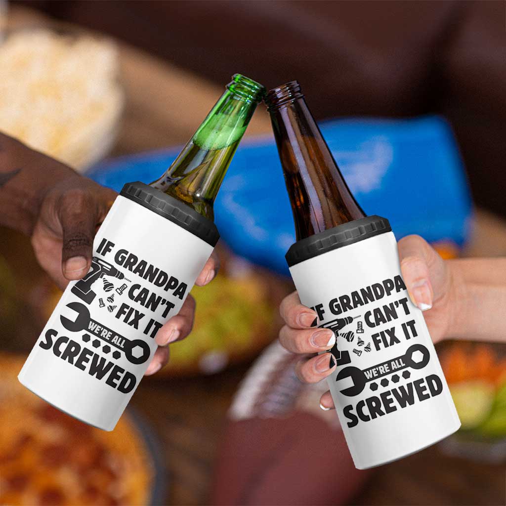 Grandpa Gifts 4 in 1 Can Cooler Tumbler Fathers Day Grandfather Gift from Granddaughter Grandson