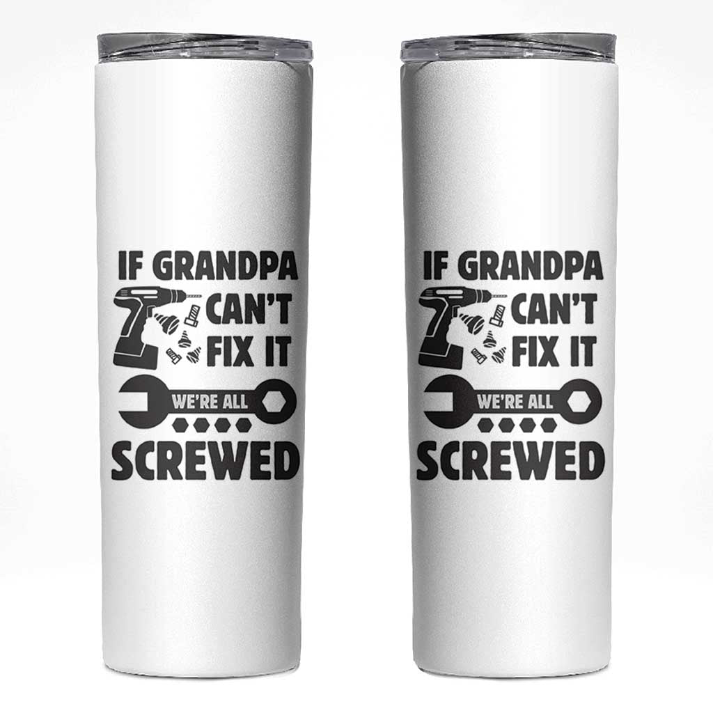 Grandpa Gifts Skinny Tumbler Fathers Day Grandfather Gift from Granddaughter Grandson