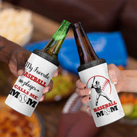 Baseball Mom 4 in 1 Can Cooler Tumbler My Favorite Player Calls Me Mom Mothers Day