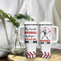 Baseball Mom Tumbler With Handle My Favorite Player Calls Me Mom Mothers Day