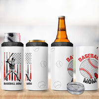 Baseball Mom 4 in 1 Can Cooler Tumbler Leopard Print Mothers Day Birthday Gifts From Daughter Son