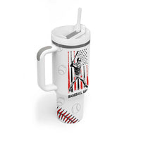 Baseball Mom Tumbler With Handle Leopard Print Mothers Day Birthday Gifts From Daughter Son
