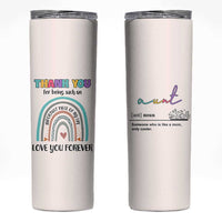 Aunt Gifts Skinny Tumbler Christmas Birthday Thank You Gift From Niece Nephew