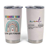 Aunt Gifts Tumbler Cup Christmas Birthday Thank You Gift From Niece Nephew