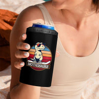 Funny Brother Gifts 4 in 1 Can Cooler Tumbler I Smile Because You Are My Brother