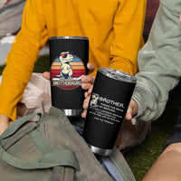 Funny Brother Gifts Tumbler Cup I Smile Because You Are My Brother