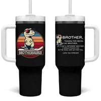 Funny Brother Gifts Tumbler With Handle I Smile Because You Are My Brother