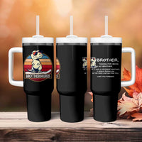 Funny Brother Gifts Tumbler With Handle I Smile Because You Are My Brother