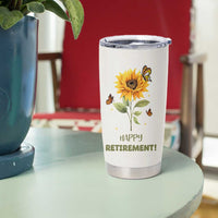 Retirement Gifts For Woman Tumbler Cup Coworker Leaving A Wise Woman Once Said Im Outta Here Sunflower