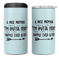 Retirement Gift For Women 2026 4 in 1 Can Cooler Tumbler A Wise Woman Once Said Im Outta Here