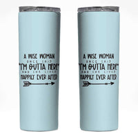 Retirement Gift For Women 2026 Skinny Tumbler A Wise Woman Once Said Im Outta Here