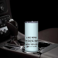 Retirement Gift For Women 2026 Skinny Tumbler A Wise Woman Once Said Im Outta Here