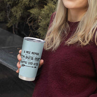 Retirement Gift For Women 2026 Tumbler Cup A Wise Woman Once Said Im Outta Here