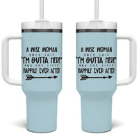 Retirement Gift For Women 2026 Tumbler With Handle A Wise Woman Once Said Im Outta Here