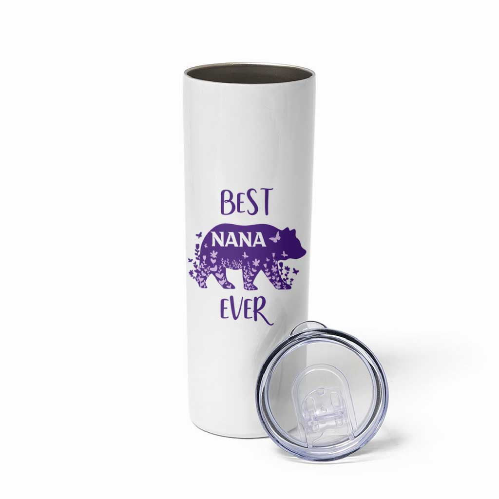 Cute grandma Skinny Tumbler Best Nana Ever - Wonder Print Shop