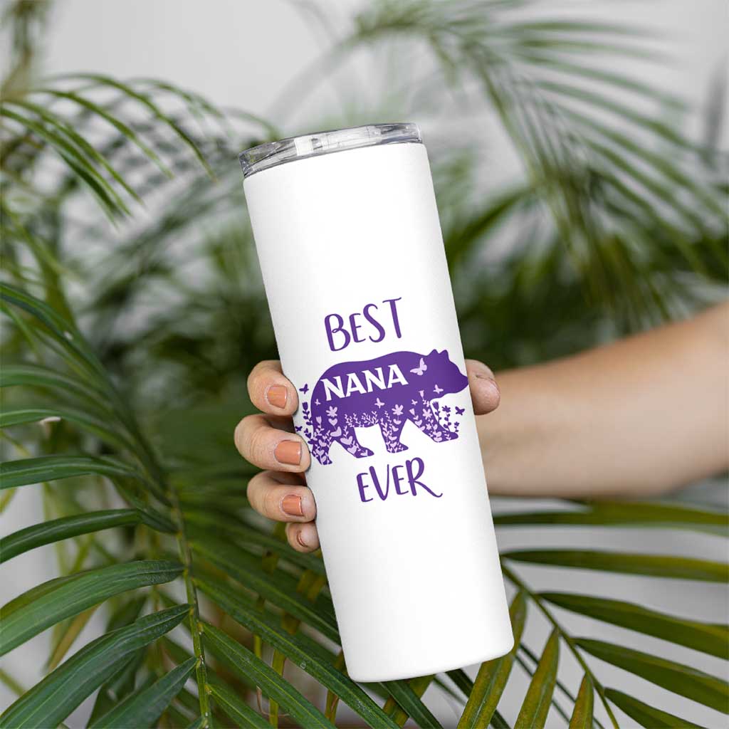 Cute grandma Skinny Tumbler Best Nana Ever - Wonder Print Shop