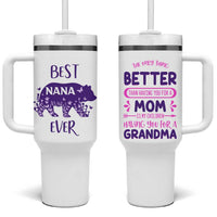 Cute grandma Tumbler With Handle Best Nana Ever - Wonder Print Shop