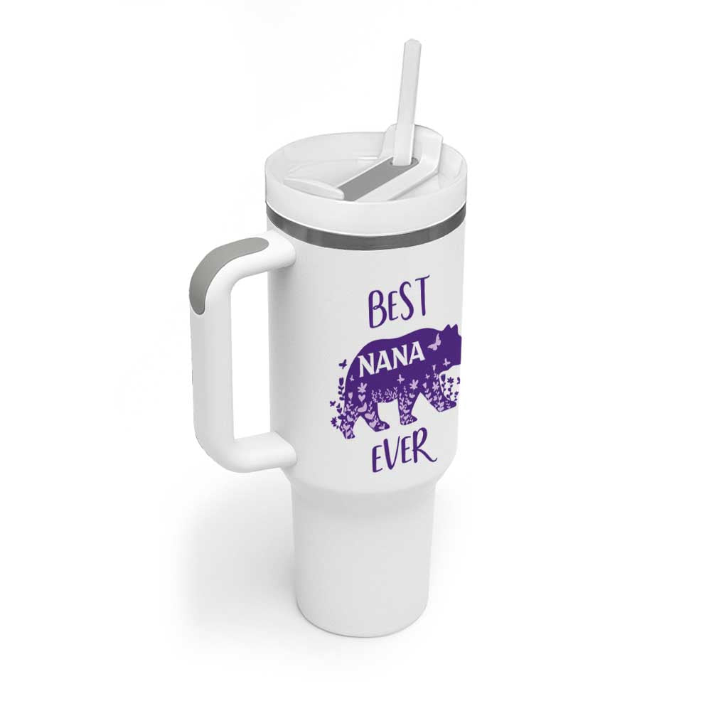 Cute grandma Tumbler With Handle Best Nana Ever - Wonder Print Shop