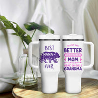 Cute grandma Tumbler With Handle Best Nana Ever - Wonder Print Shop