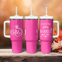 Funny Bride Tumbler With Handle Look At You Getting All Married And Sh*t - Wonder Print Shop
