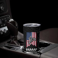 Braap Motocross Dirt Bike Tumbler Cup Braaap Vintage USA American Flag Vintage Bikers Club