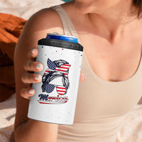 Retro Reproductive Rights 4 in 1 Can Cooler Tumbler Merica Stars Stripes Feminist 4th Of July