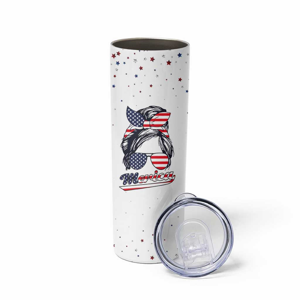 Retro Reproductive Rights Skinny Tumbler Merica Stars Stripes Feminist 4th Of July