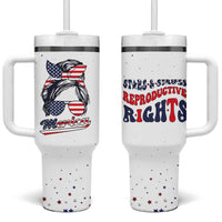 Retro Reproductive Rights Tumbler With Handle Merica Stars Stripes Feminist 4th Of July