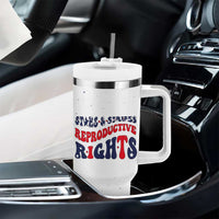 Retro Reproductive Rights Tumbler With Handle Merica Stars Stripes Feminist 4th Of July