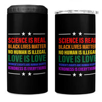Equality 4 in 1 Can Cooler Tumbler LGBTQ BLM Black Pride Gift