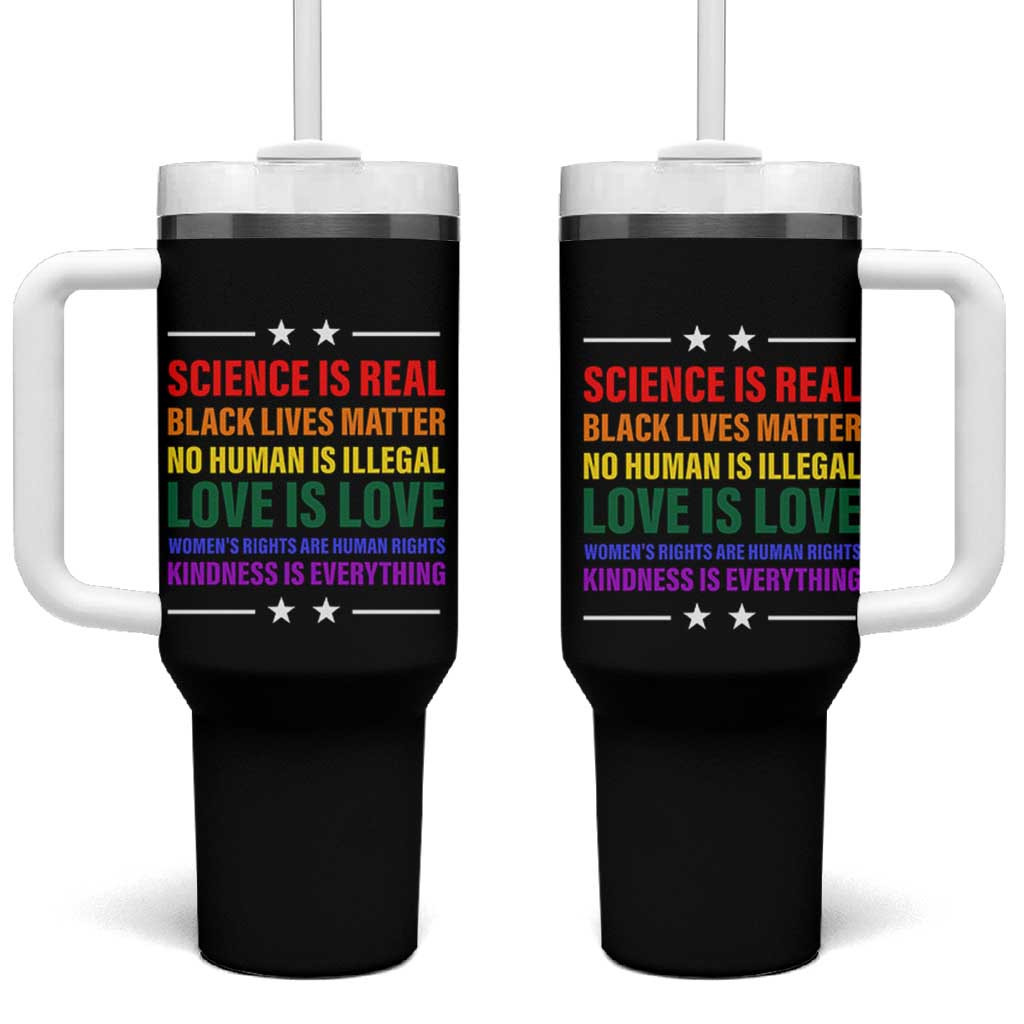 Equality Tumbler With Handle LGBTQ BLM Black Pride Gift